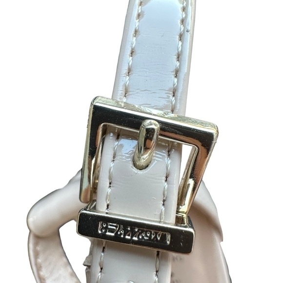 CALL IT SPRING VEGAN ALMOND TOE 4" HIGH HEEL SANDALS STILETTO PATENT NUDE 8 - Picture 5 of 16